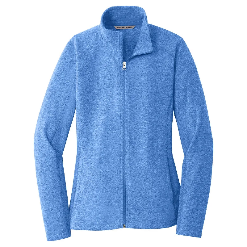 Port Authority Women's Light Royal Heather Microfleece Full-Zip Jacket Plaid Jacket Tartan Jacket Houndstooth Jacket Port Authority Women's Light Royal Heather Microfleece Full-Zip Jacket Plaid Jacket Tartan Jacket Houndstooth Jacket