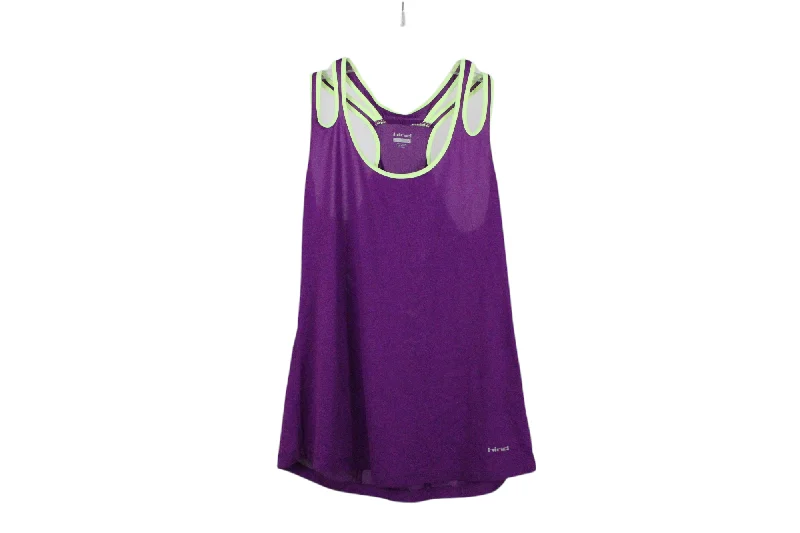 Hind Purple Athletic Tank | S striped tank top