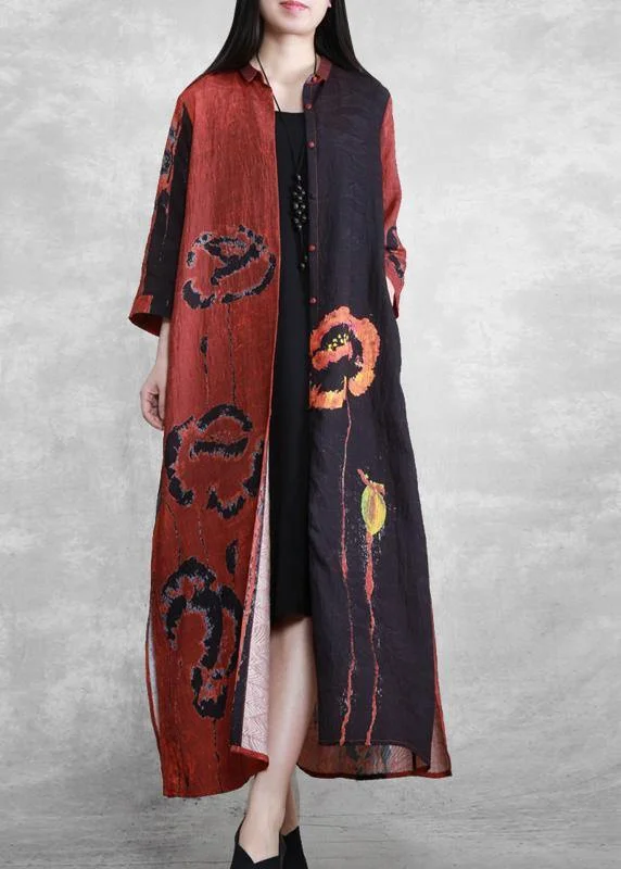 Luxy Black Print Fashion Ideas Half Sleeve Summer Coat Dresses Elasticated Drawstring Belted