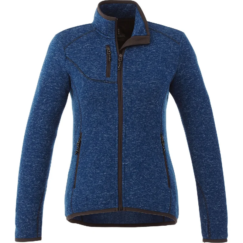 Elevate Women's Metro Blue Heather Tremblant Knit Jacket Faux Fur Fabric Real Fur Fabric Shearling Fabric Elevate Women's Metro Blue Heather Tremblant Knit Jacket Faux Fur Fabric Real Fur Fabric Shearling Fabric