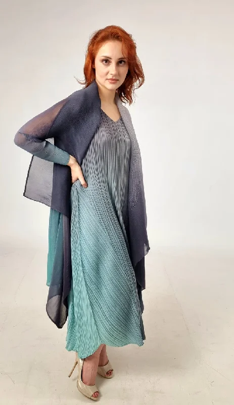 Alquema Forest Ombre Long Estrella Dress And Collare Old Coat Faux Fur Real Fur Shearling Alquema Forest Ombre Long Estrella Dress And Collare Old Coat Faux Fur Real Fur Shearling