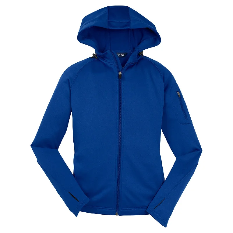 Sport-Tek Women's True Royal Tech Fleece Full-Zip Hooded Jacket Chenille Fabric Brocade Fabric Lace Fabric Sport-Tek Women's True Royal Tech Fleece Full-Zip Hooded Jacket Chenille Fabric Brocade Fabric Lace Fabric