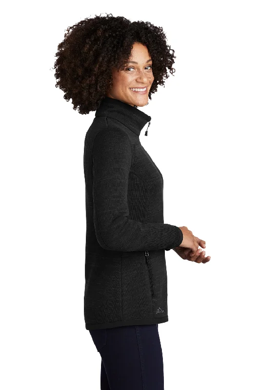 Eddie Bauer Womens Pill Resistant Fleece Full Zip Jacket - Black