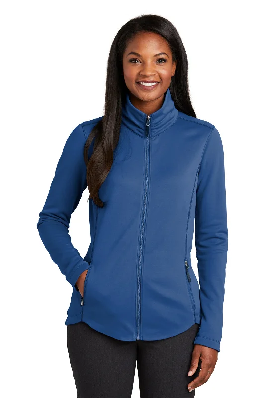 Port Authority Womens Collective Full Zip Smooth Fleece Jacket - Night Sky Blue