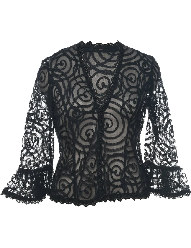 Sheer Evening Jacket - M