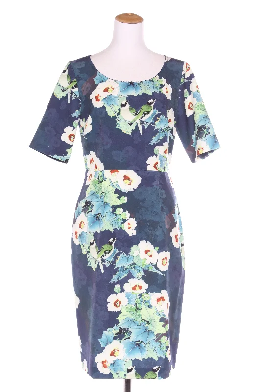 ANNAH S - Floral + bird print dress! 12