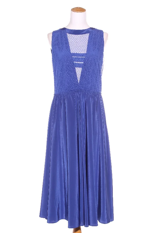 CHANDLER (NZ) Vintage cobalt midi dress! 12