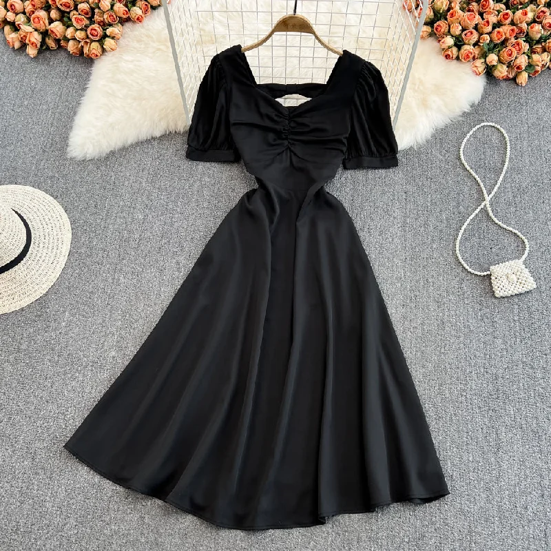 Cute Bow A Line Short Dress Fashion Dress  10718