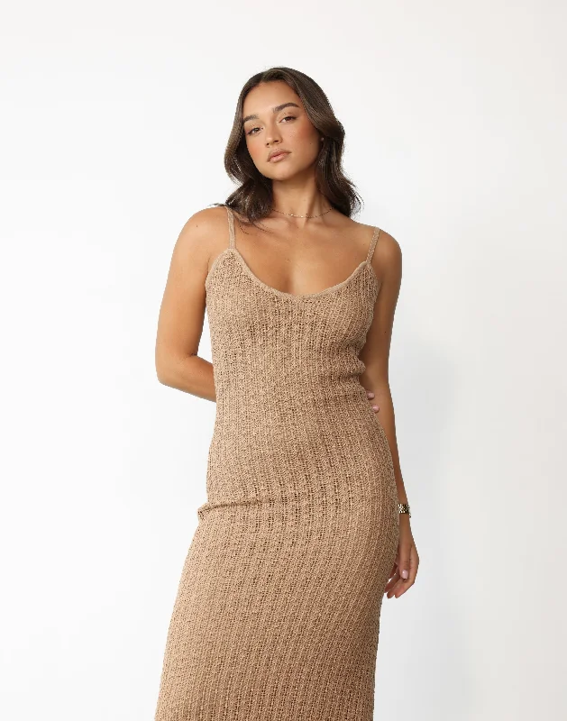 Janise Maxi Dress (Mocha)