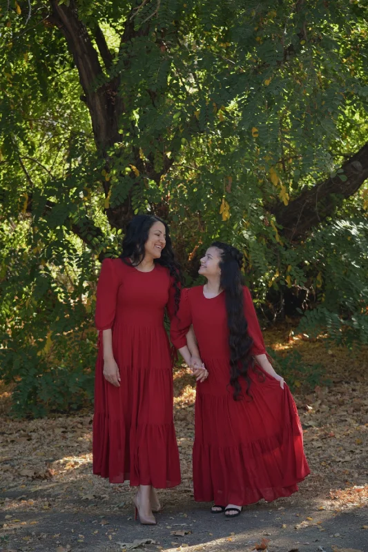 Marbella Deep Red Maxi Dress