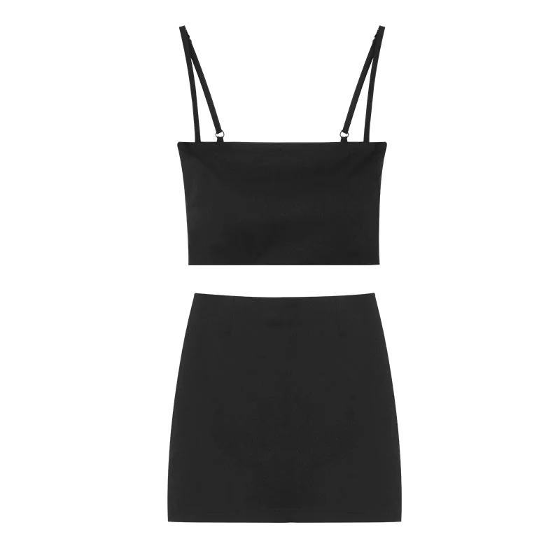 S / Black (suspender + skirt)