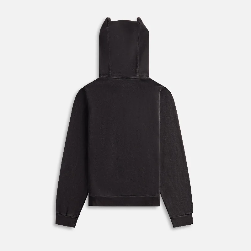 Coperni Washed Horn Hoodie - Black