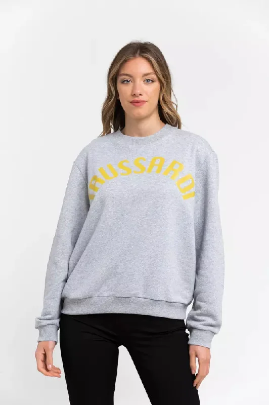 Oversized Cotton-Blend Round-Neck Sweatshirt