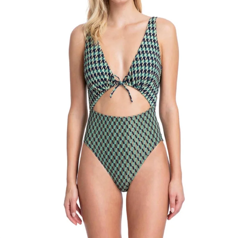 One Piece Swimsuit In Got Retro Revival Green