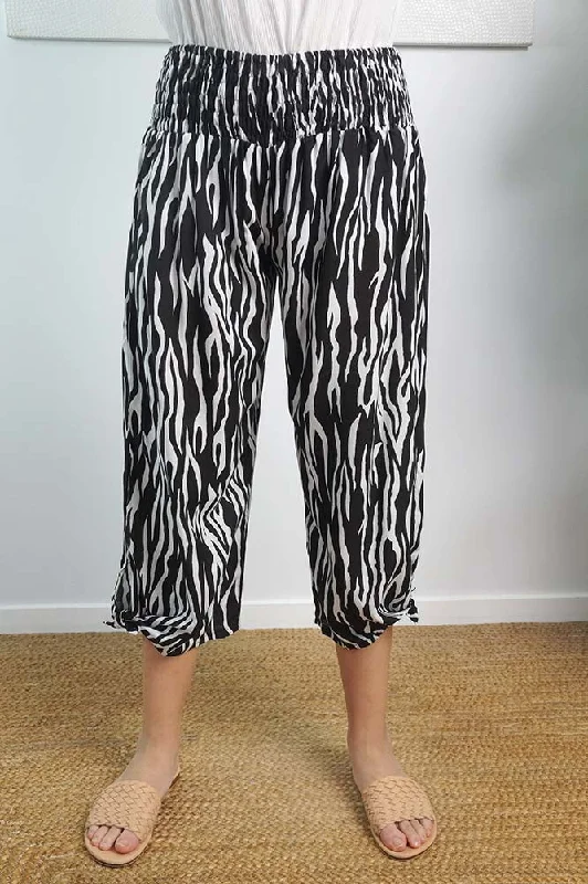 3/4 Bazzar Pant ""Zebra""