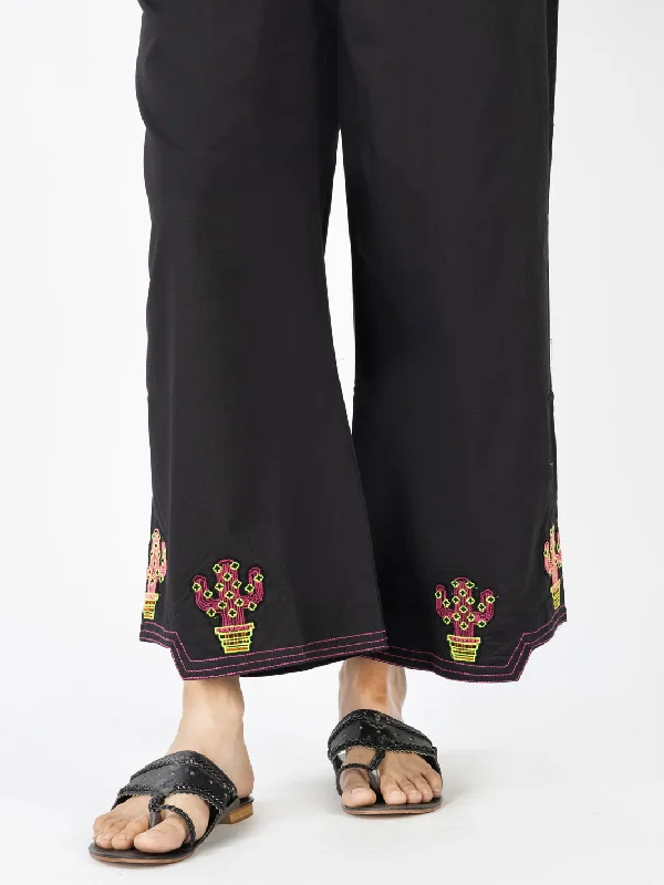 Black Cambric Girl Trouser - ALT-T-1016