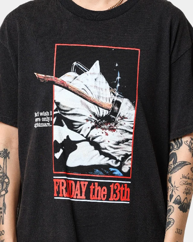 American Thrift X Friday the 13th Friday the 13th Vintage T-Shirt Vintage Black