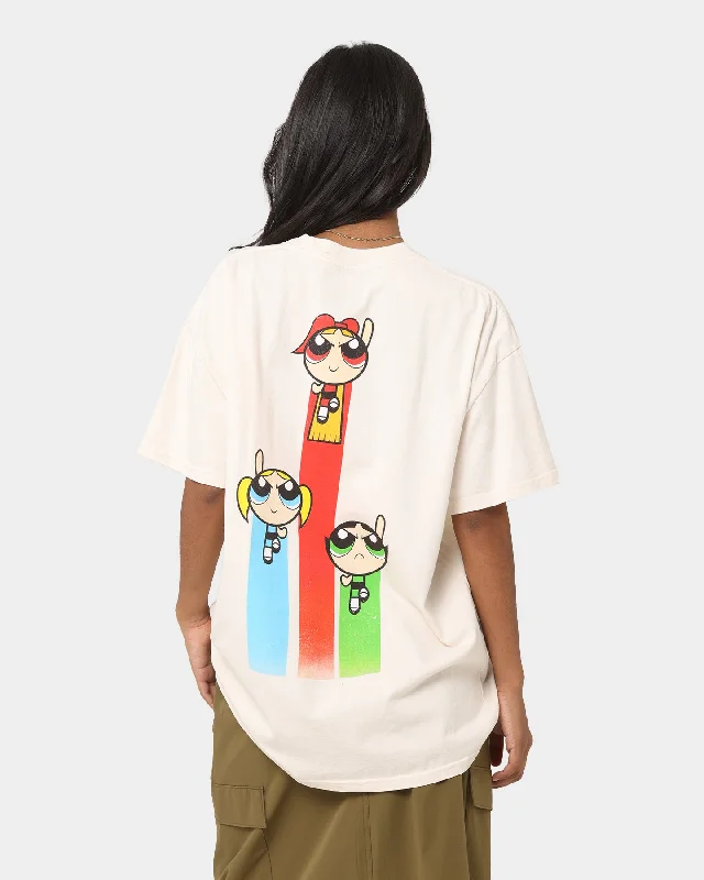 American Thrift X Powerpuff Girls Heavyweight Action Vintage T-Shirt Off White