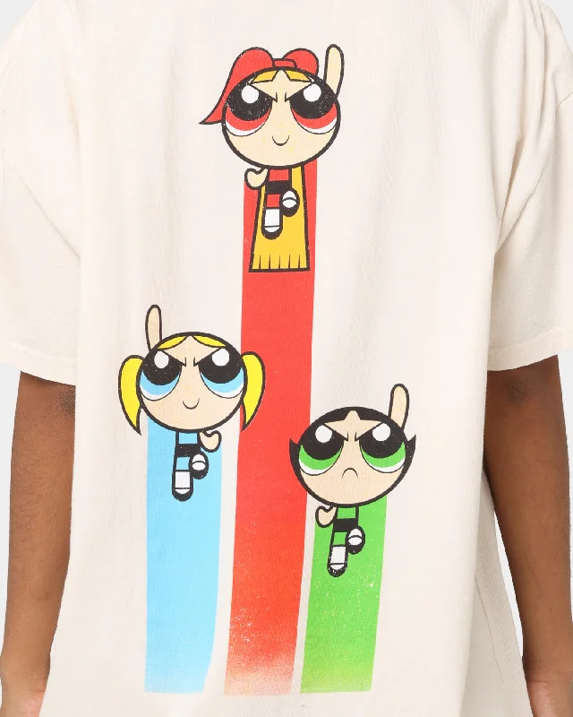 American Thrift X Powerpuff Girls Heavyweight Action Vintage T-Shirt Off White