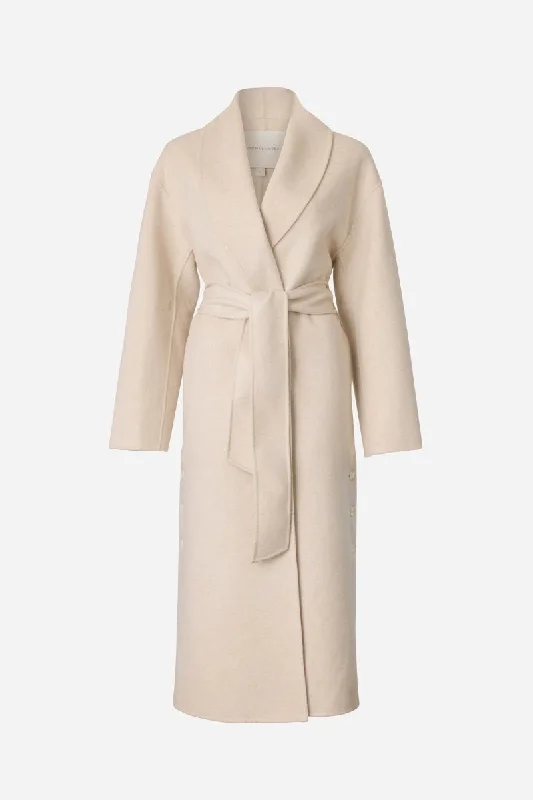 ASCENSION COAT-IVORY MARL