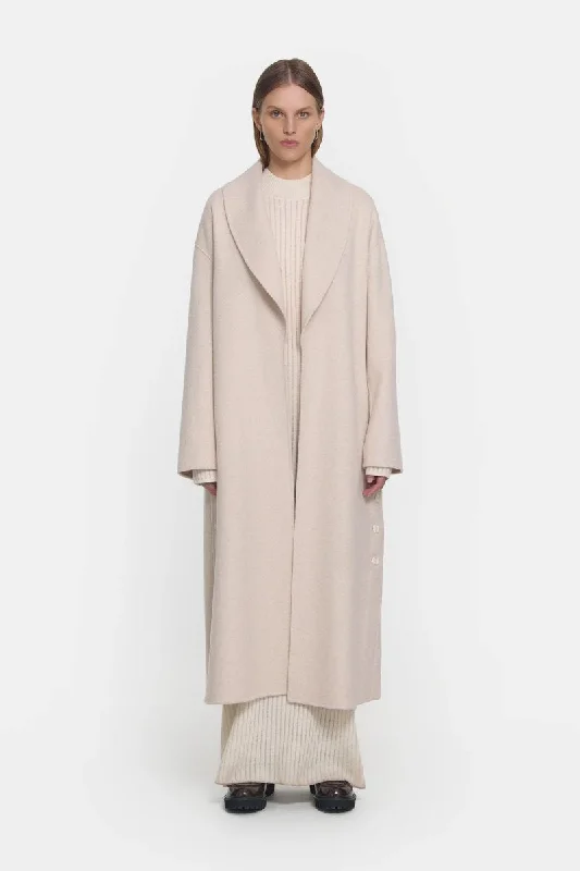 ASCENSION COAT-IVORY MARL