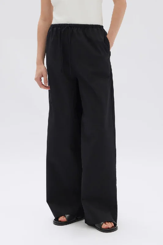 Assembly Label - Philipa Poplin Pant, Black