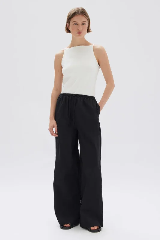 Assembly Label - Philipa Poplin Pant, Black