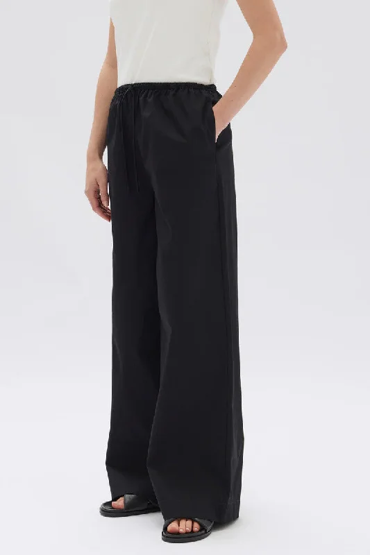 Assembly Label - Philipa Poplin Pant, Black