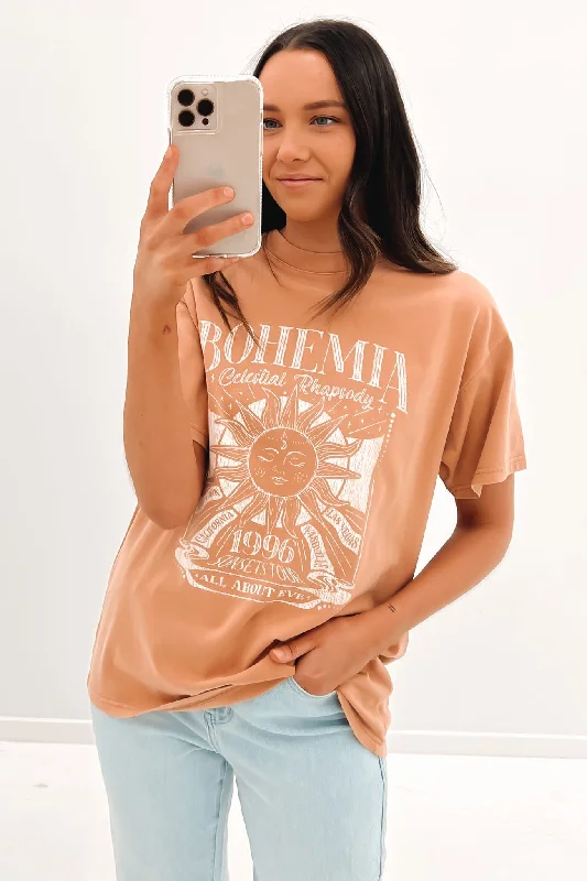 Bohemia Rhapsody Tee Tan