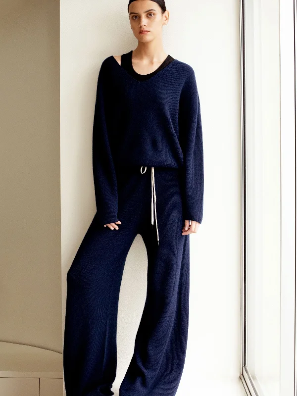 cashmere weekend track pant