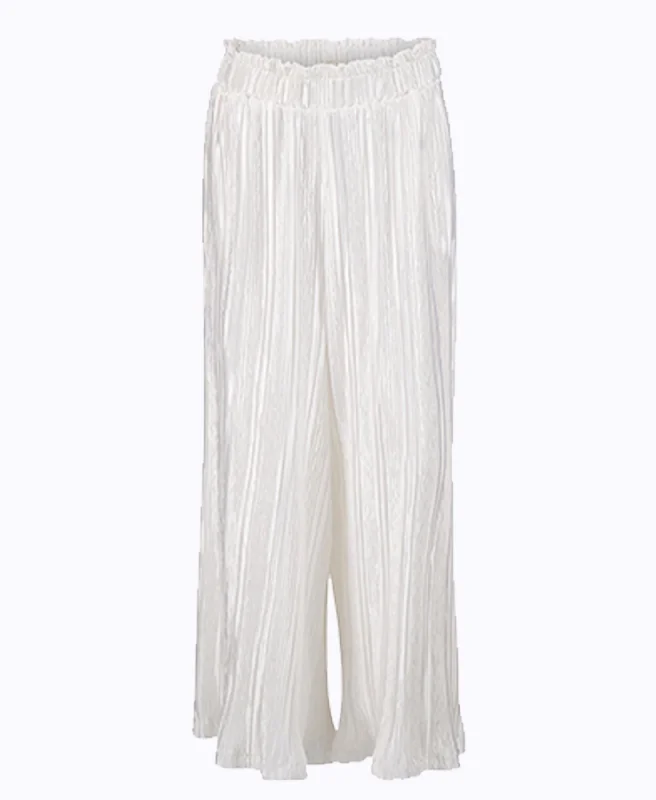 Ivory Mini Pleat Culottes