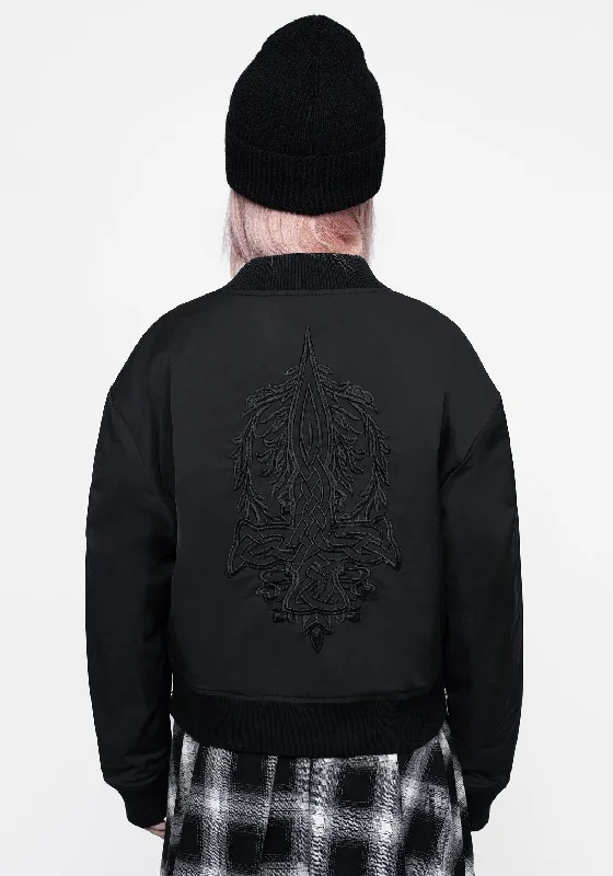 Daine Embroidered Bomber Jacket