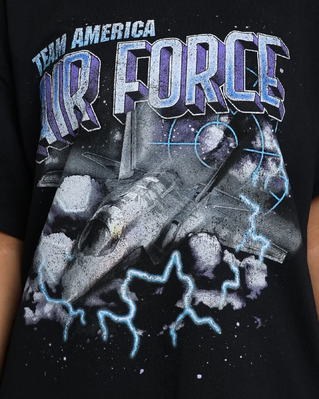 Goat Crew Air Force Vintage T-Shirt Black