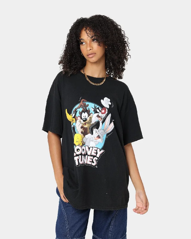 Goat Crew X Looney Tunes Group Vintage T-Shirt Black Wash