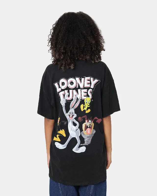 Goat Crew X Looney Tunes Group Vintage T-Shirt Black Wash