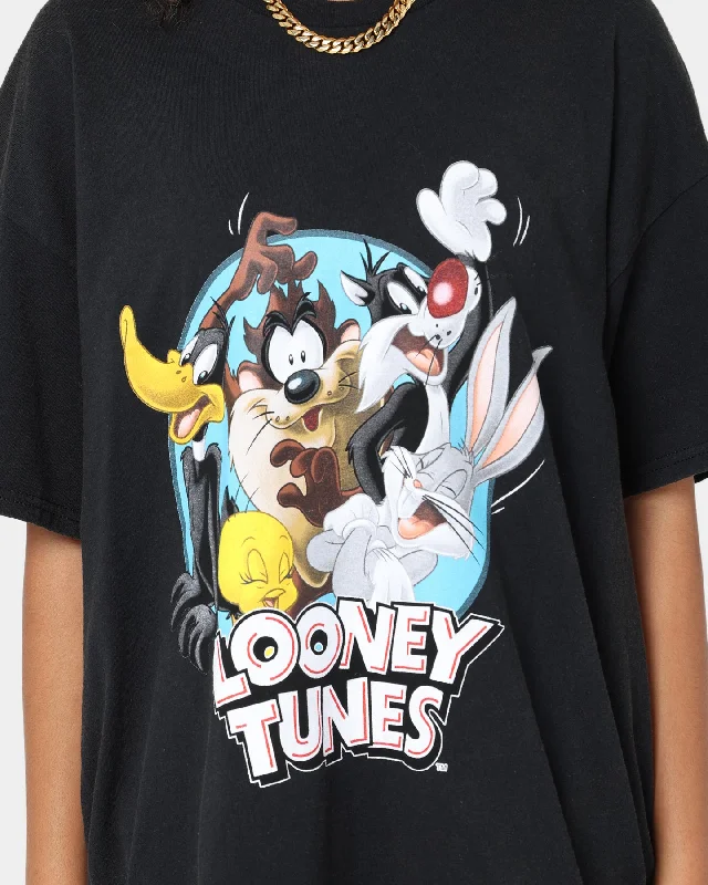 Goat Crew X Looney Tunes Group Vintage T-Shirt Black Wash