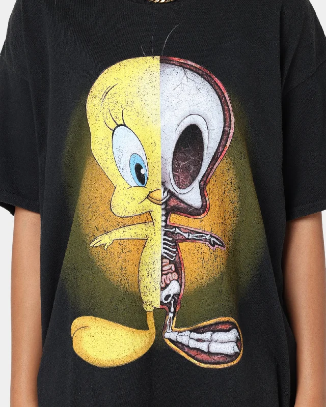 Goat Crew X Looney Tunes Tweety Vintage T-Shirt Black Wash