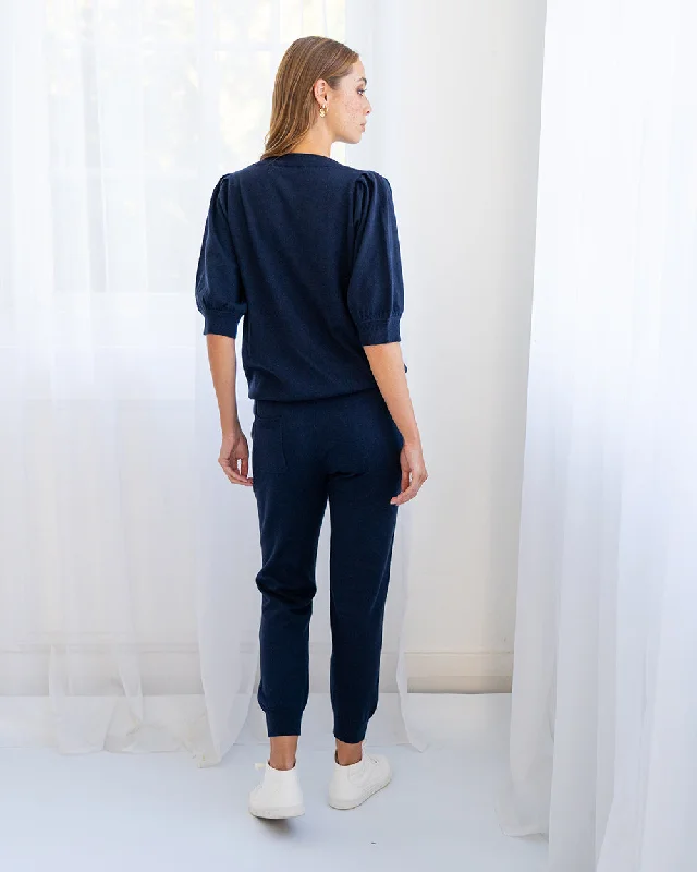 Ivy Track Pant - Navy