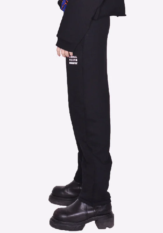 LIBERAL YOUTH MINISTRY LYM03P008 UNISEX SWEATPANTS BLACK