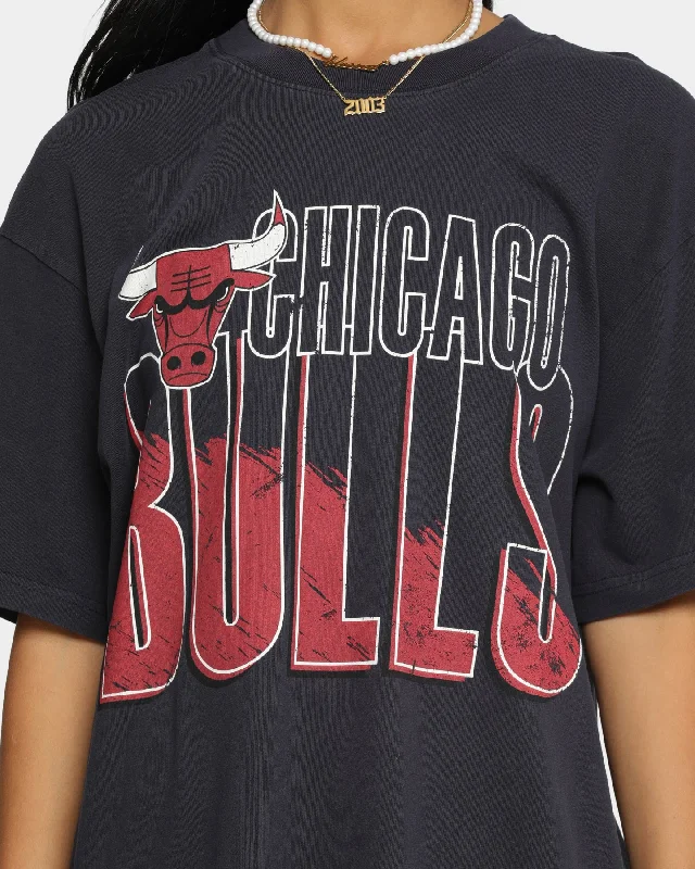 Mitchell & Ness Chicago Bulls Scribble Vintage T-Shirt Faded Black