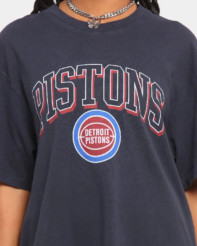 Mitchell & Ness Detroit Pistons Keyline Logo Vintage T-Shirt Black