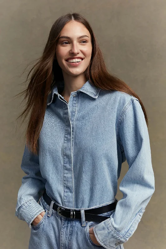 Rylee Denim Overshirt Light