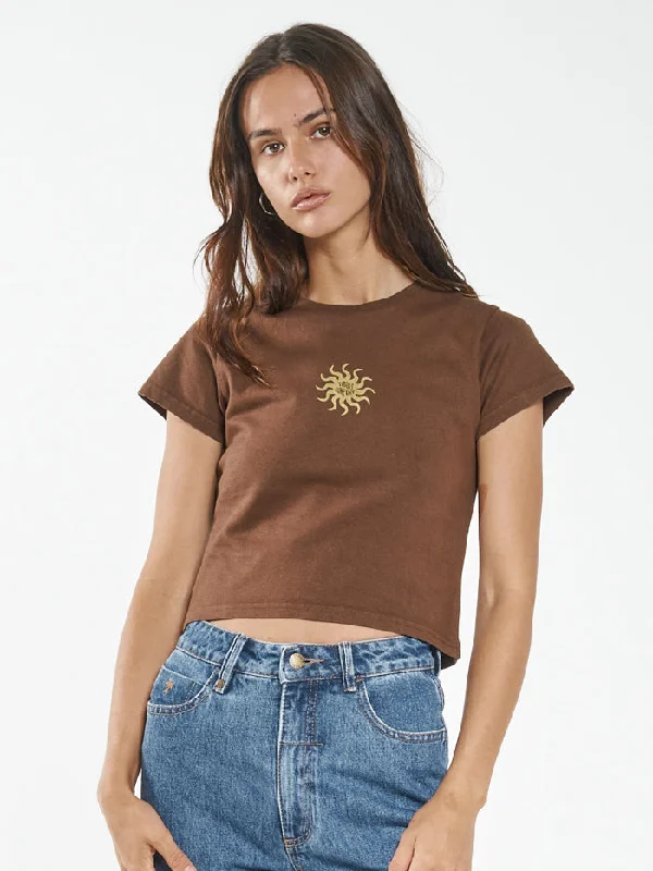 Solstice Hemp Mini Fit Tee - Cedar