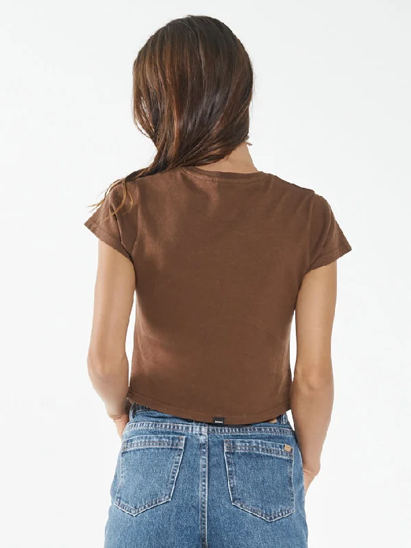 Solstice Hemp Mini Fit Tee - Cedar