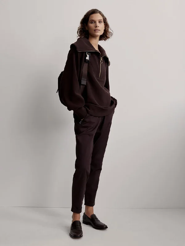 Varley Vine Half-Zip Pullover in Coffee Bean