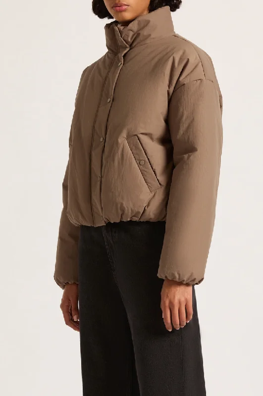 Xander Puffer Jacket Taupe