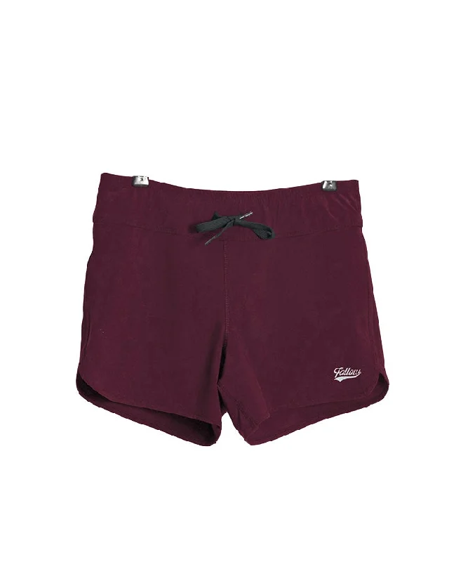 Follow Pharaoh Womens Ride Shorts - Maroon