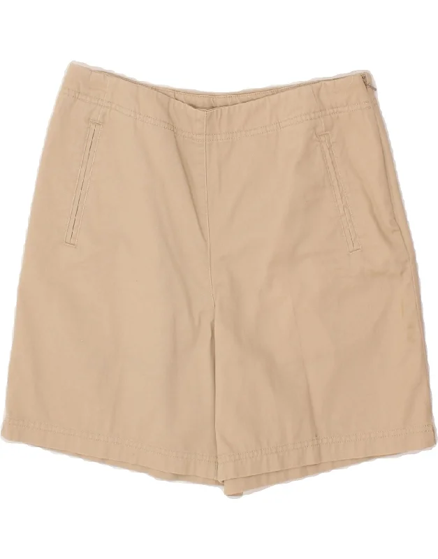 IZOD Womens High Waist Chino Shorts US 8 Medium W30  Beige Cotton