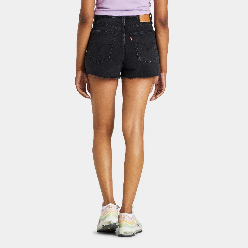 Levi's Women's Ribcage Shorts / Black Lake