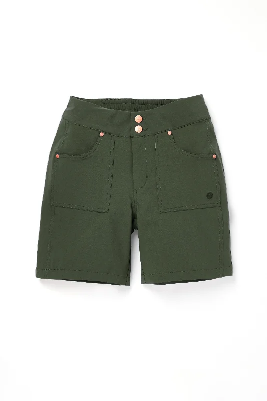 Mid Length Trek Shorts - Deep Khaki